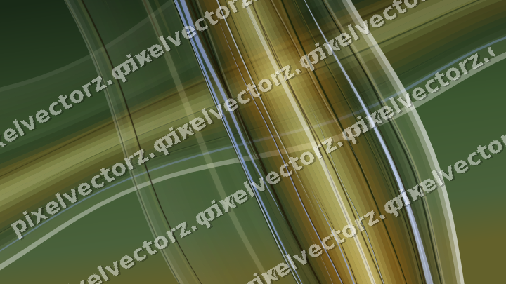 Abstract glass arc in lime and yellow