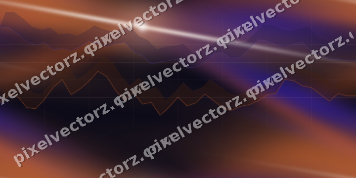 Nahtloser Neon Diagramm Hintergrund in Orange und Blau