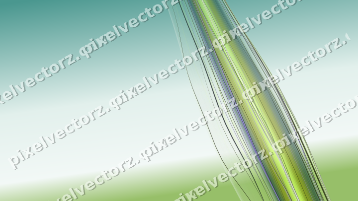 Abstract glass arc in green and lime