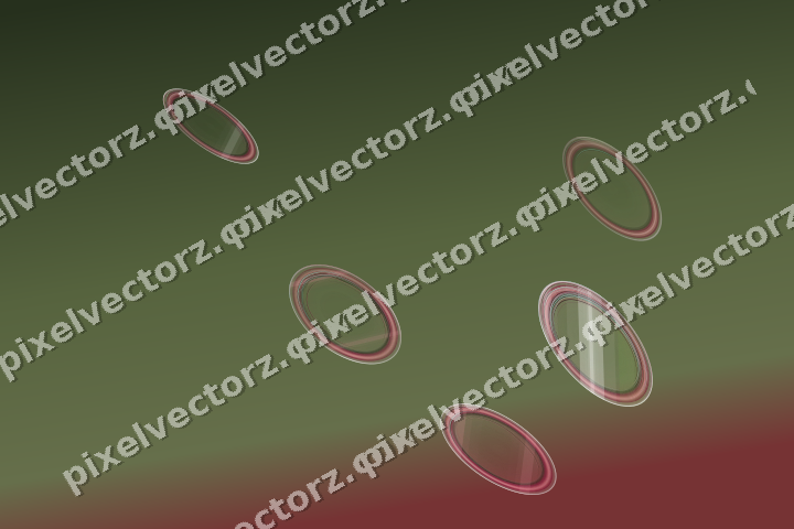 Abstract glass arc in pink and dark lime