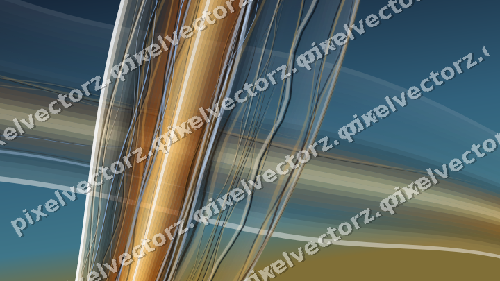 Abstract glass arc in red and orange