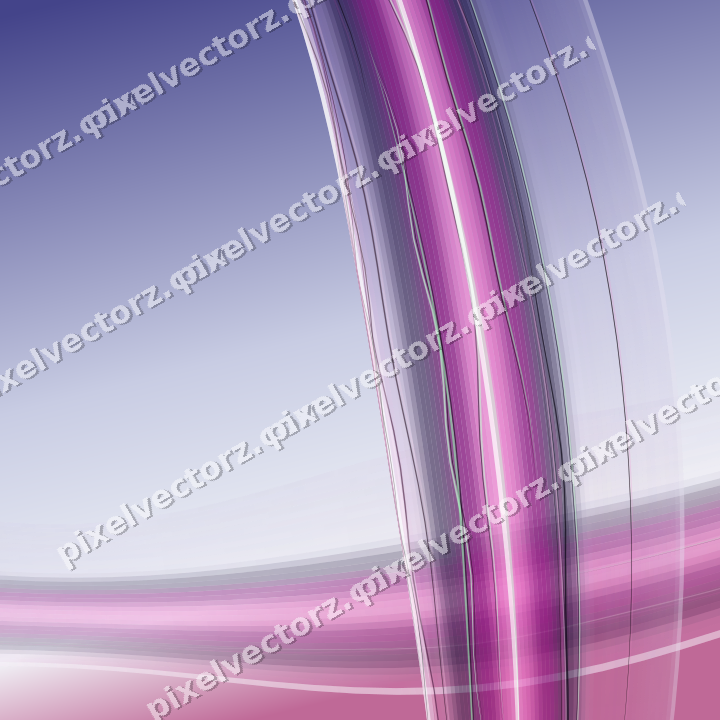 Abstract glass arc in purple and blue