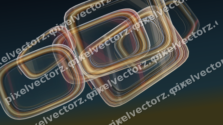 Abstract glass arc in dark pink and red