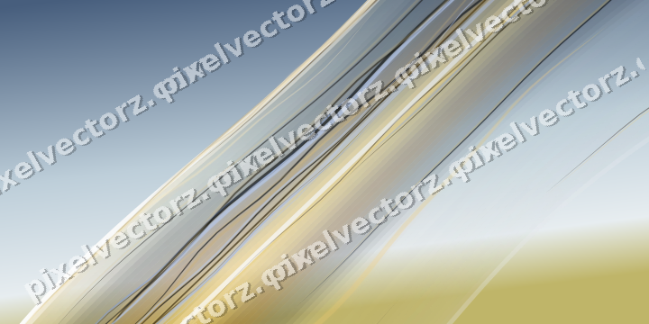 Abstract glass arc in amber and green