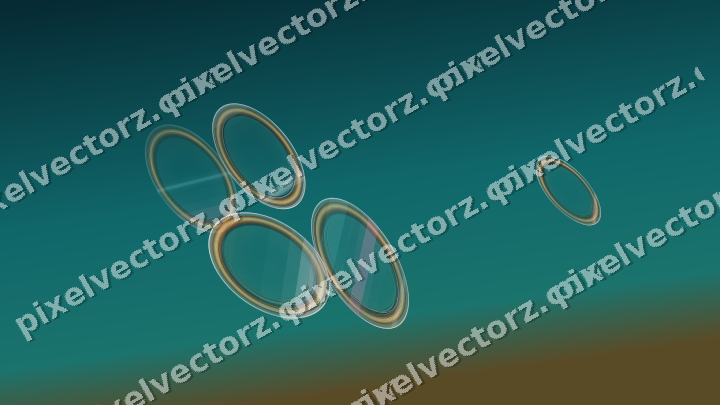Abstract glass arc in pink and cyan