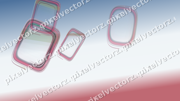 Abstract glass arc in dark lime and dark pink