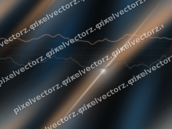 Nahtloser Neon Diagramm Hintergrund in Blau und Orange