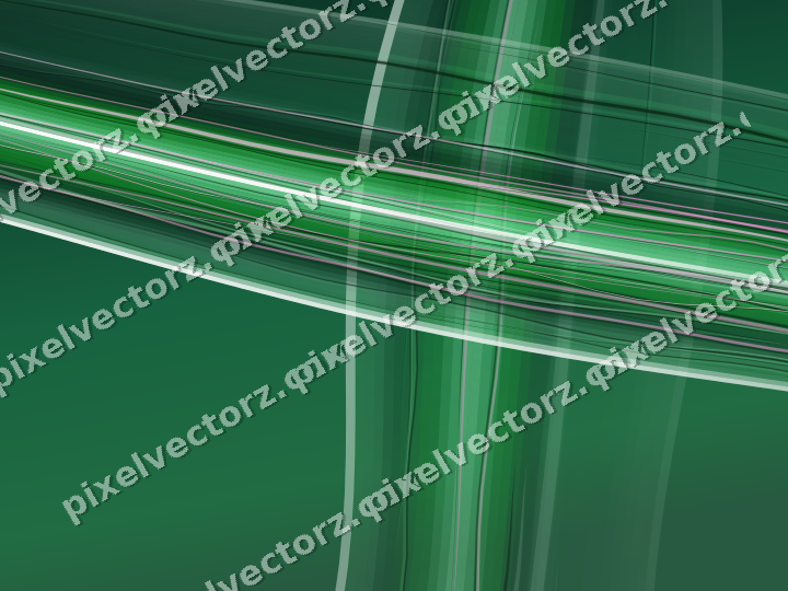 Abstract glass arc in green and teal
