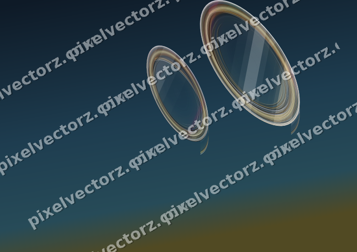 Abstract glass arc in dark magenta and pink