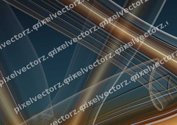 Abstract glass arc in pink and cyan