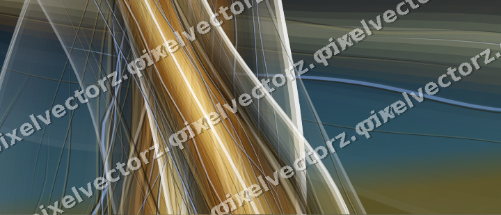 Abstract glass arc in orange and amber