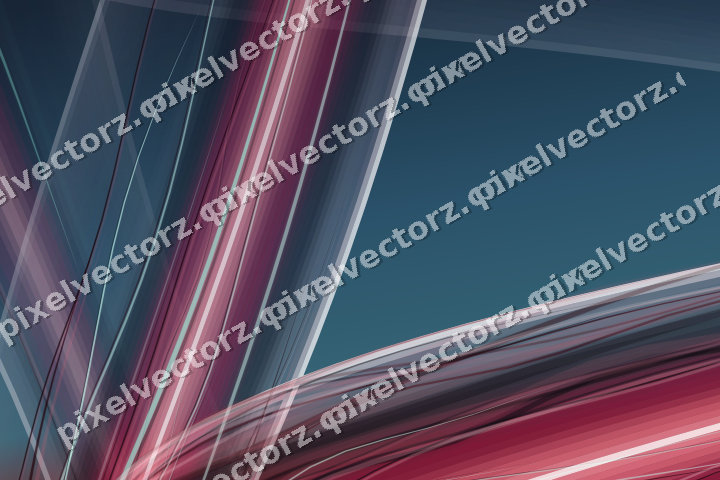 Abstract glass arc in pale pink and pale red