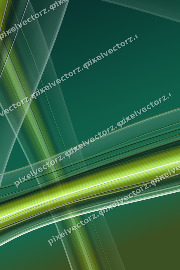 Abstract glass arc in green and lime