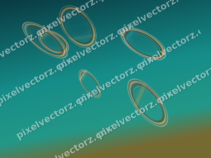 Abstract glass arc in amber and dark teal