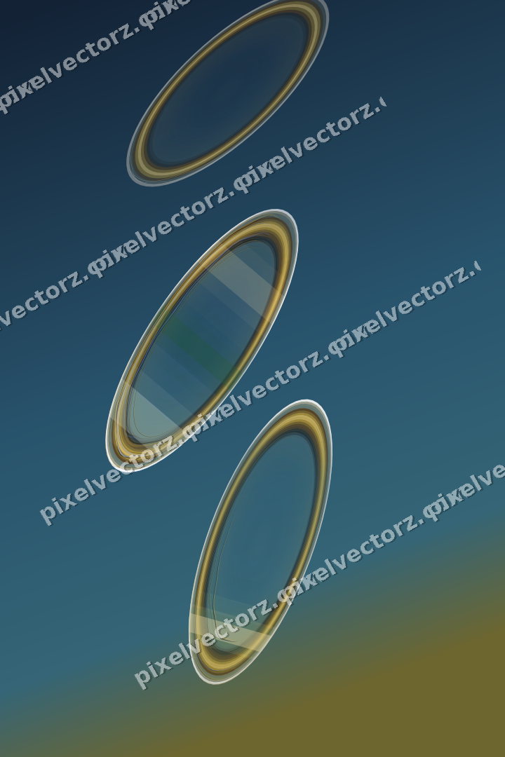 Abstract glass arc in dark green and amber