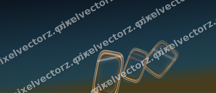 Abstract glass arc in pale pink and pale amber