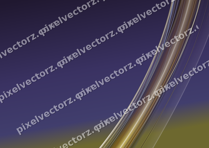 Abstract glass arc in amber and purple