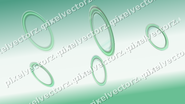 Abstract glass arc in green and teal