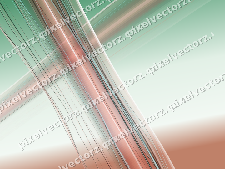 Abstract glass arc in red and dark green