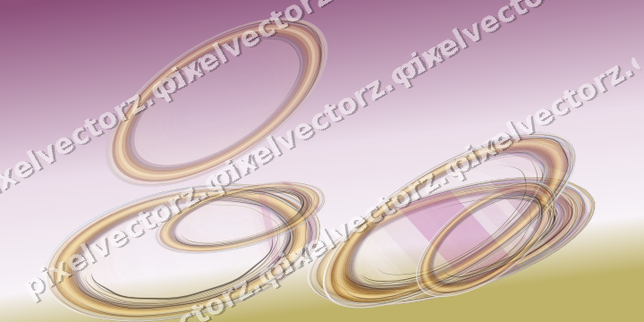 Abstract glass arc in dark magenta and amber