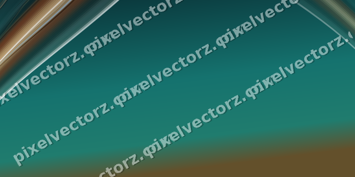 Abstract glass arc in dark teal and orange