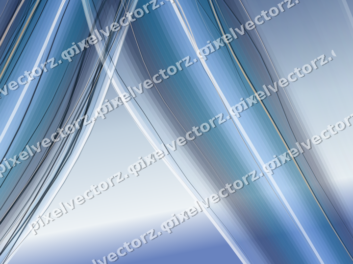Abstract glass arc in dark blue and white