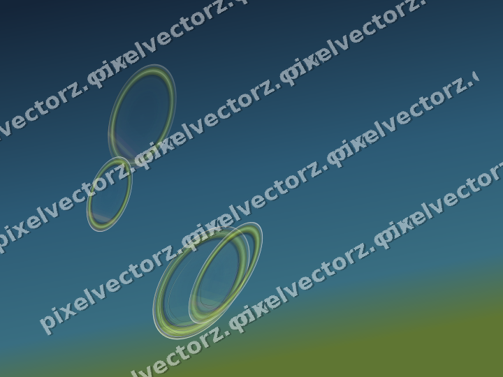 Abstract glass arc in dark magenta and lime