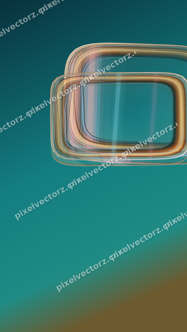 Abstract glass arc in pink and cyan