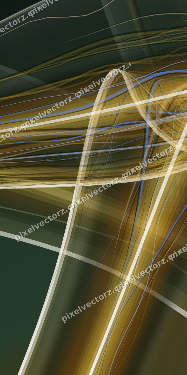 Abstract glass arc in dark green and amber
