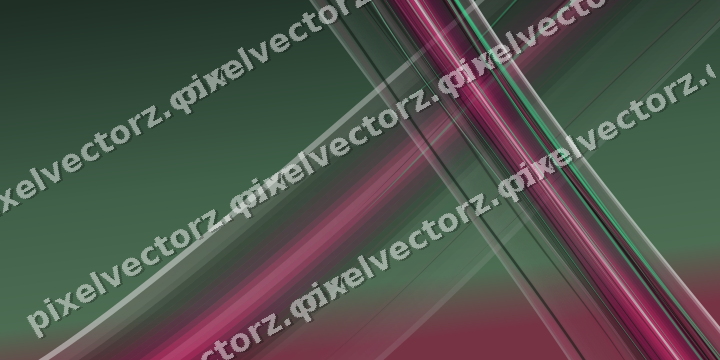 Abstract glass arc in dark pink and green