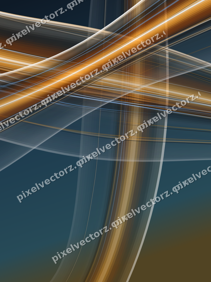 Abstract glass arc in red and orange