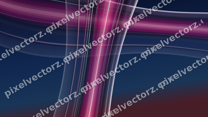 Abstract glass arc in pink and blue