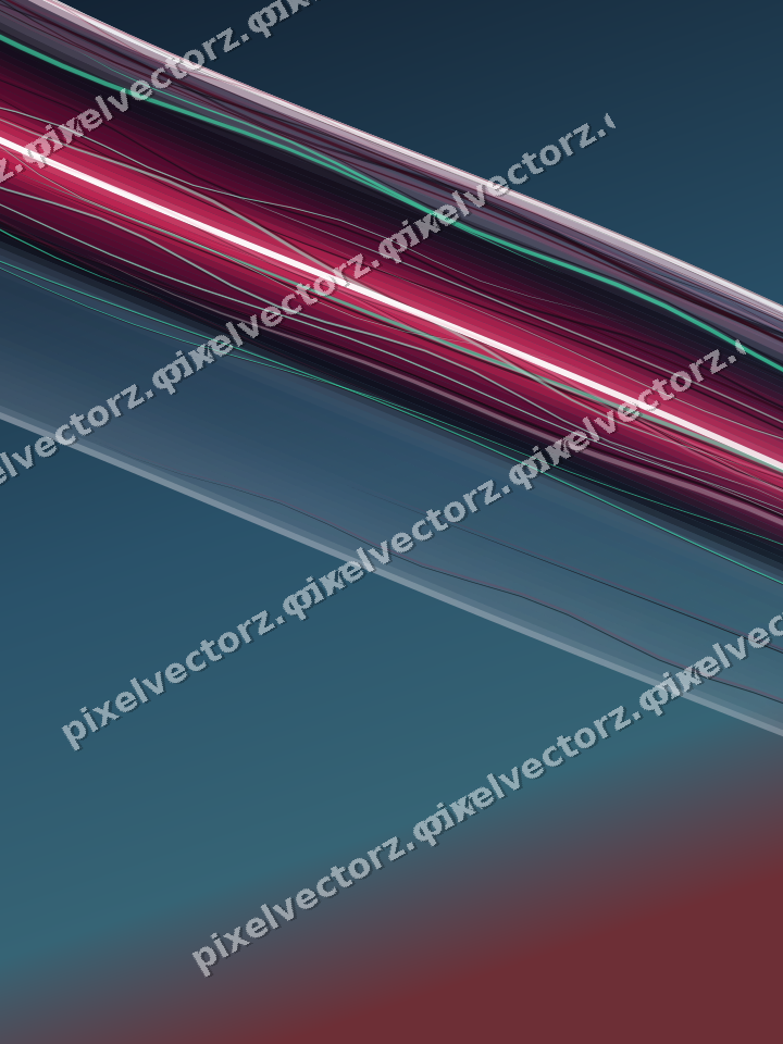 Abstract glass arc in dark lime and dark pink