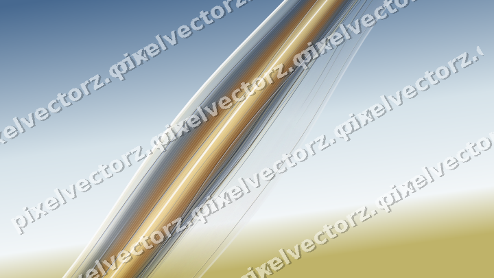 Abstract glass arc in orange and amber
