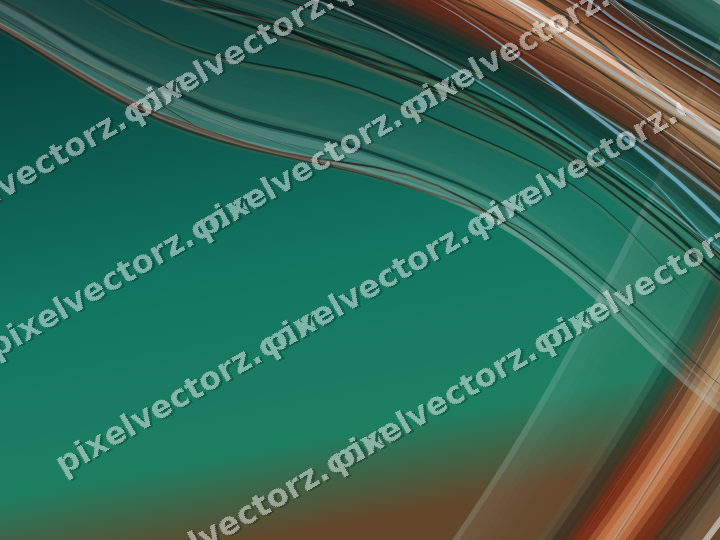 Abstract glass arc in orange and teal