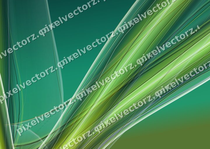 Abstract glass arc in green and lime