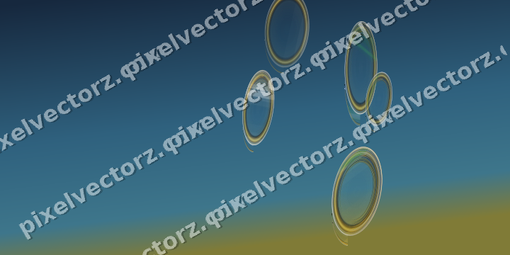 Abstract glass arc in dark green and amber