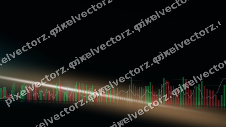 Leuchtender Neon Diagramm Hintergrund in Petrol und Orange