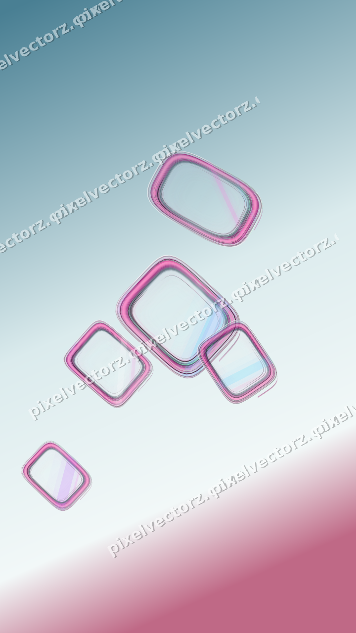 Abstract glass arc in magenta and purple