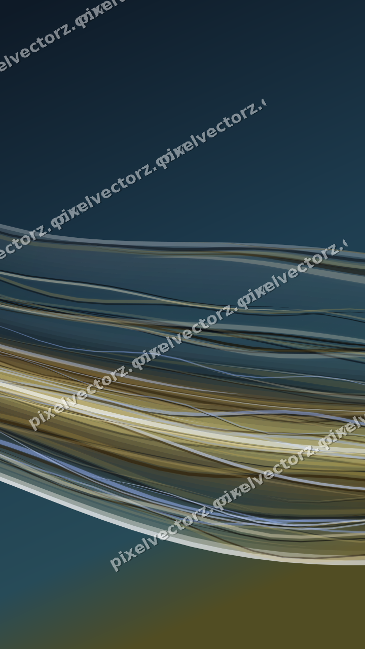 Abstract glass arc in amber and pale orange