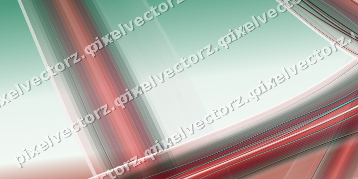 Abstract glass arc in dark red and dark green
