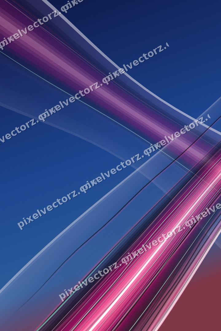 Abstract glass arc in pink and blue