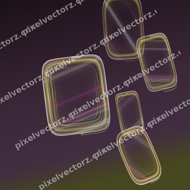 Abstract glass arc in dark magenta and lime