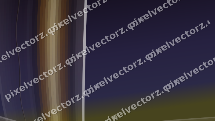 Abstract glass arc in amber and purple