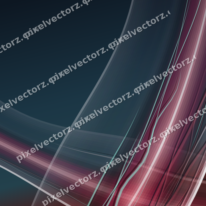 Abstract glass arc in pale pink and pale red