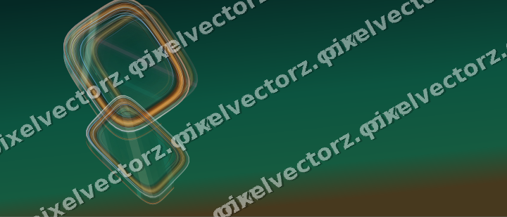 Abstract glass arc in pink and orange