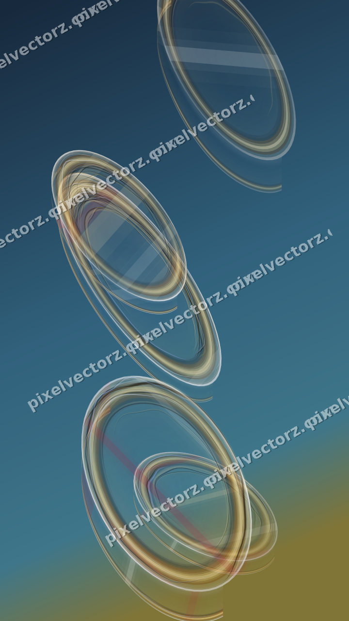 Abstract glass arc in dark pink and red
