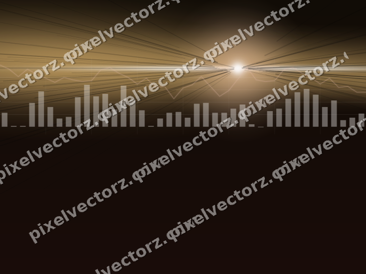 Leuchtender Neon Diagramm Hintergrund in Orange und Bernstein