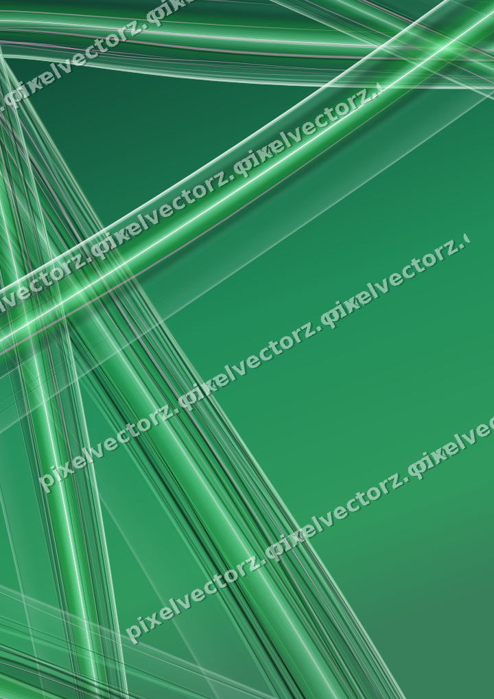 Abstract glass arc in green and teal