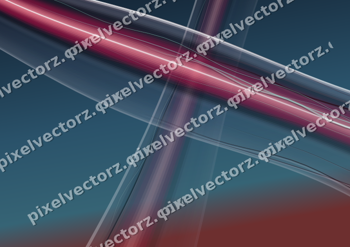 Abstract glass arc in pale pink and pale red